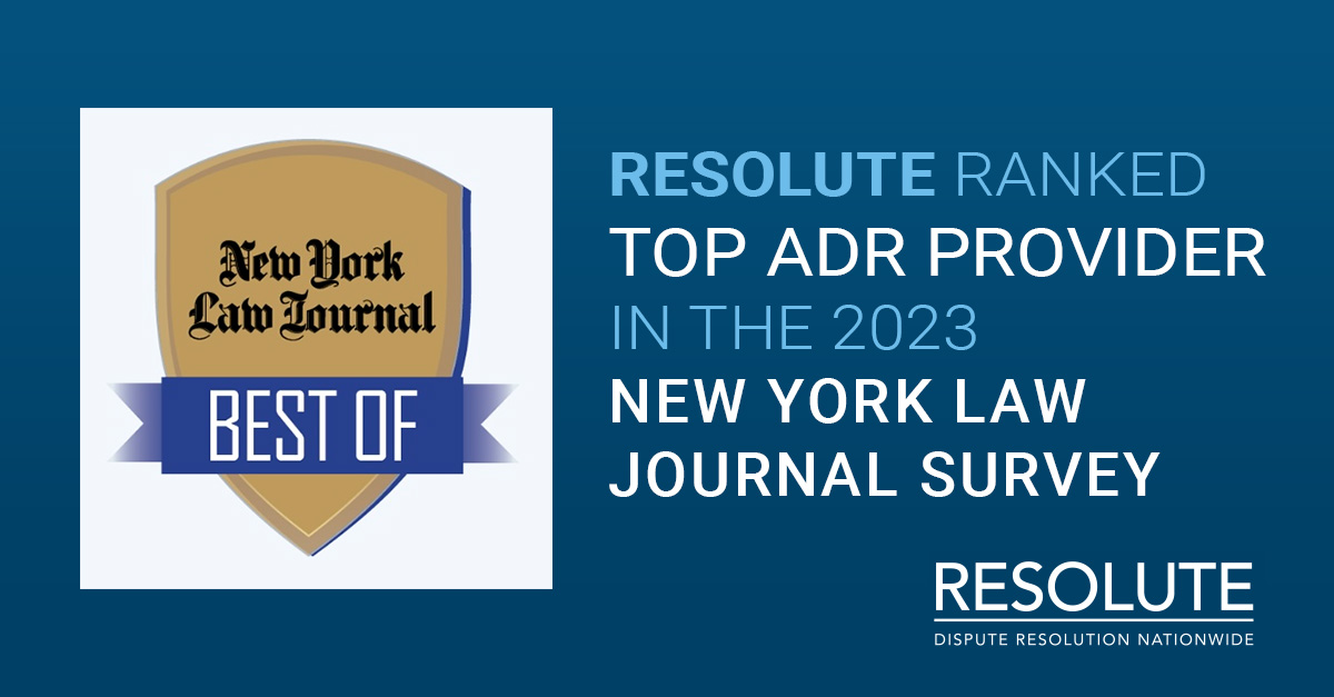 Resolute Ranked A Top ADR Provider In The... • Resolute Systems