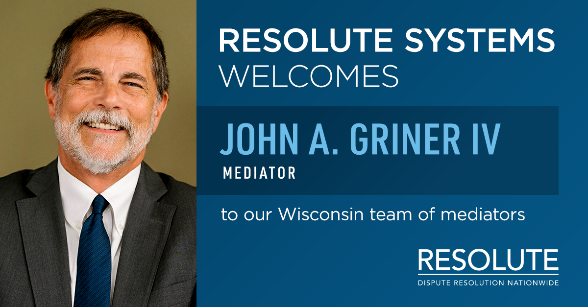 Resolute John Griner to Wisconsin Team of... • Resolute Systems